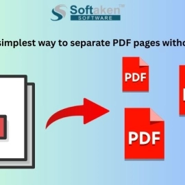 simplest way to separate PDF pages without issues 