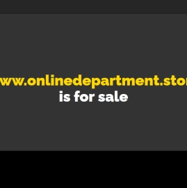 Domain onlinedepartment.store is for sale