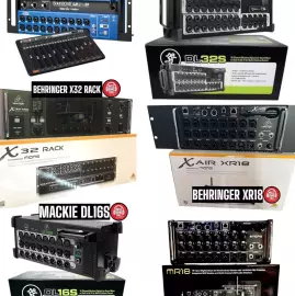 Behringer X32, Midas M32, Soundcraft Ui24R, Yamaha