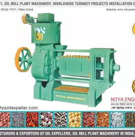 oil expellers, oil mill machinery, edible oil plan